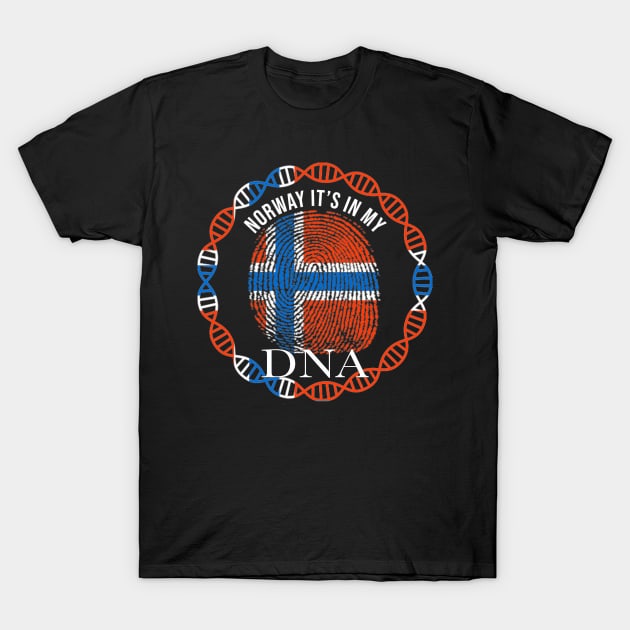 Norway Its In My DNA - Gift for Norwegian From Norway T-Shirt by Country Flags